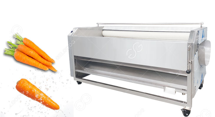 carrot washing and peeling machine