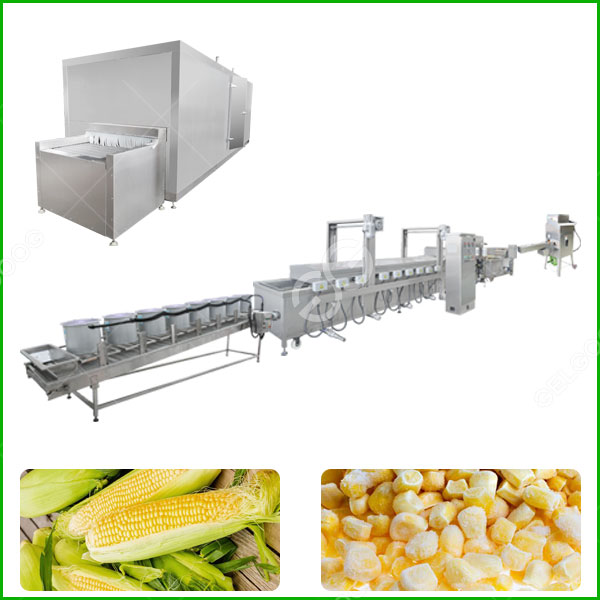 frozen sweet corn processing line