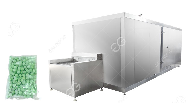 iqf green beans tunnel freezer
